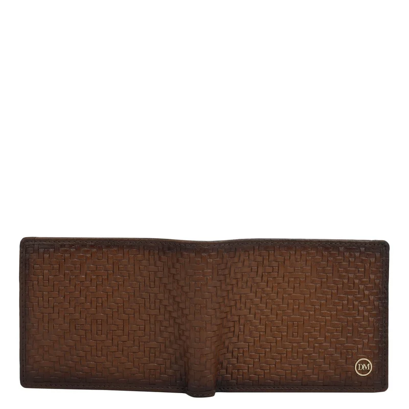 Da Milano Con Cognac Bifold Leather Mens Wallet for Men | Best Price UAE